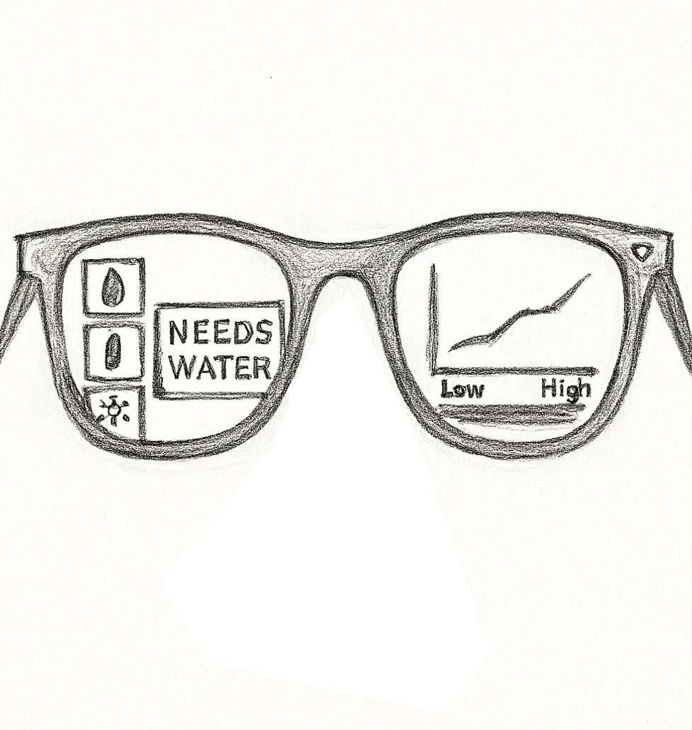 Smart glasses AR concept sketch