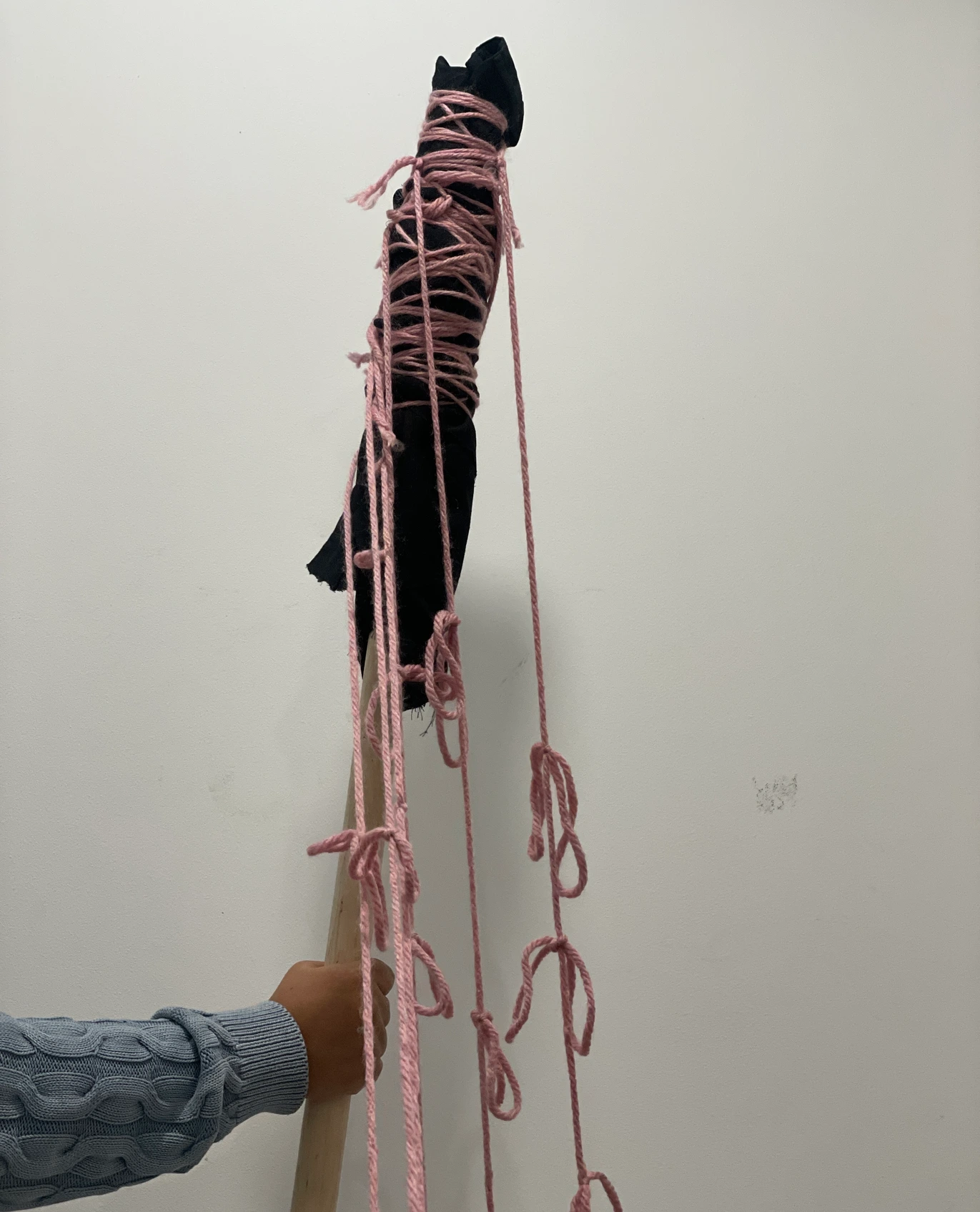 Building the prototype — holding the pole